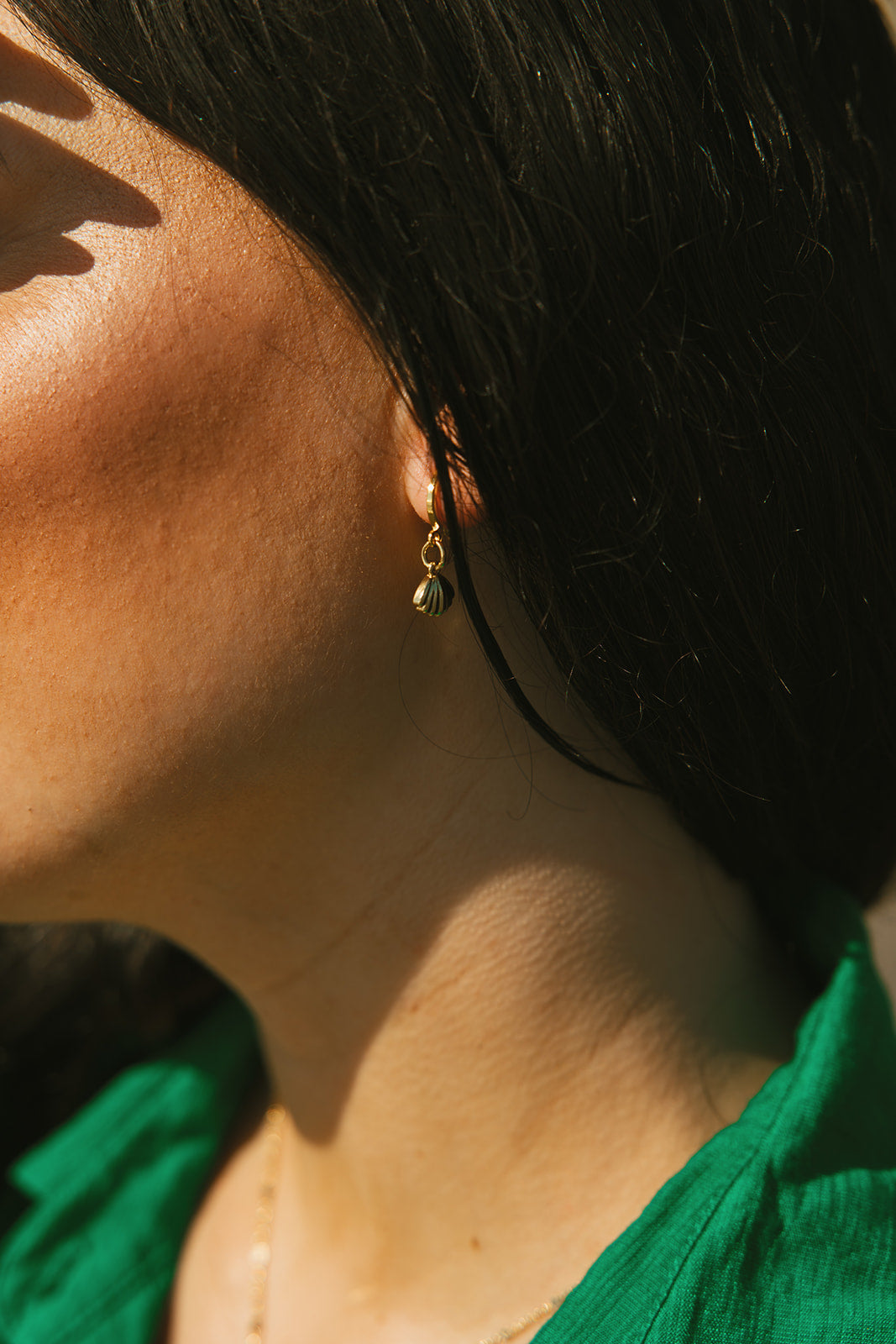 Seashell Hoop Earrings